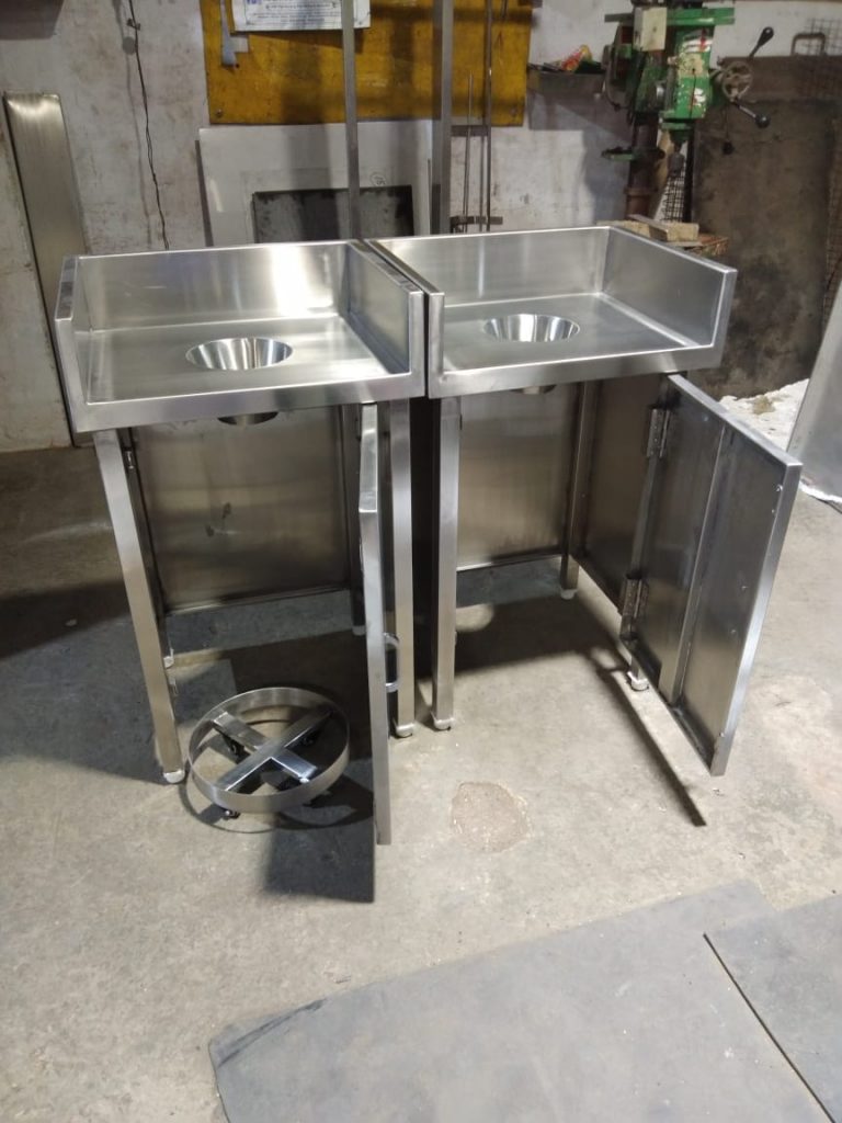 Garbage Bin Table Sheela Equipments